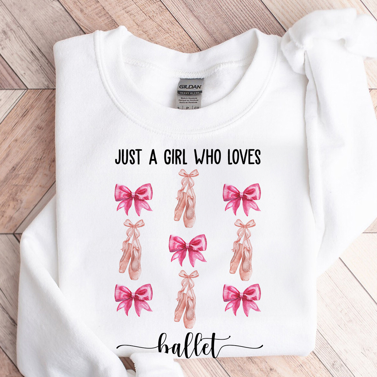 Coquette Pink Bow Trendy Just A Girl Who Loves Ballet, Baseball - Personalized Shirt