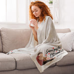 Couple Snuggle Blanket  - Personalized Blanket - Anniversary, Valentine's Day Gift For Couple, Husband, Wife, Lover