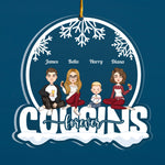 Cousins Forever - Personalized Custom Shaped Acrylic Ornament