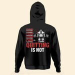 Crawling Is Acceptable Quitting Is Not - Personalized Shirt - Birthday, Motivation Gift For Him, Fitness Lover, Gymer 
