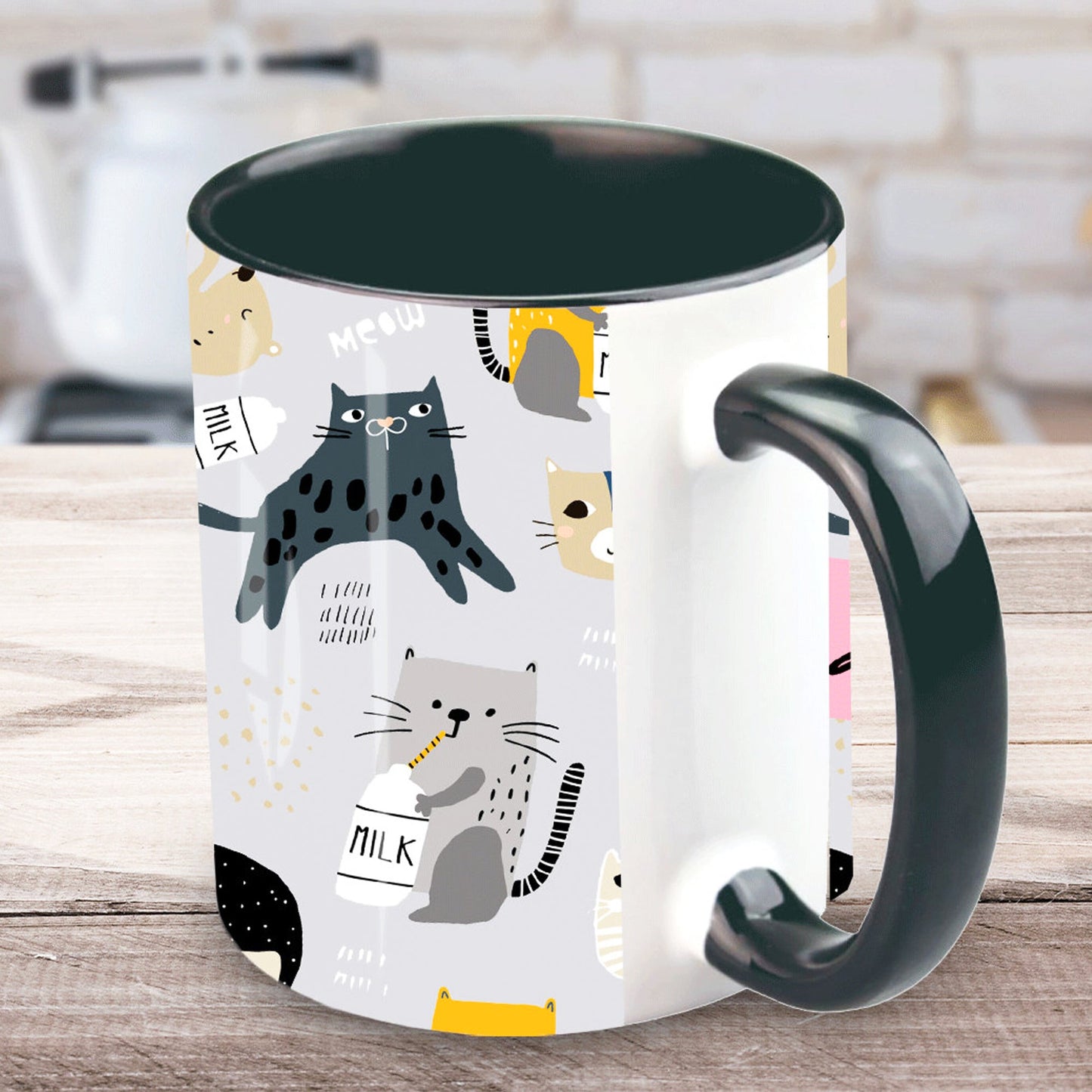 Crazy Cat Lady - Funny Cats - Personalized Accent Mug