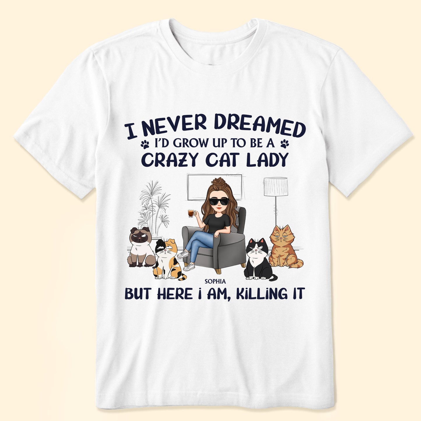 Crazy Cat Lady - Personalized Shirt