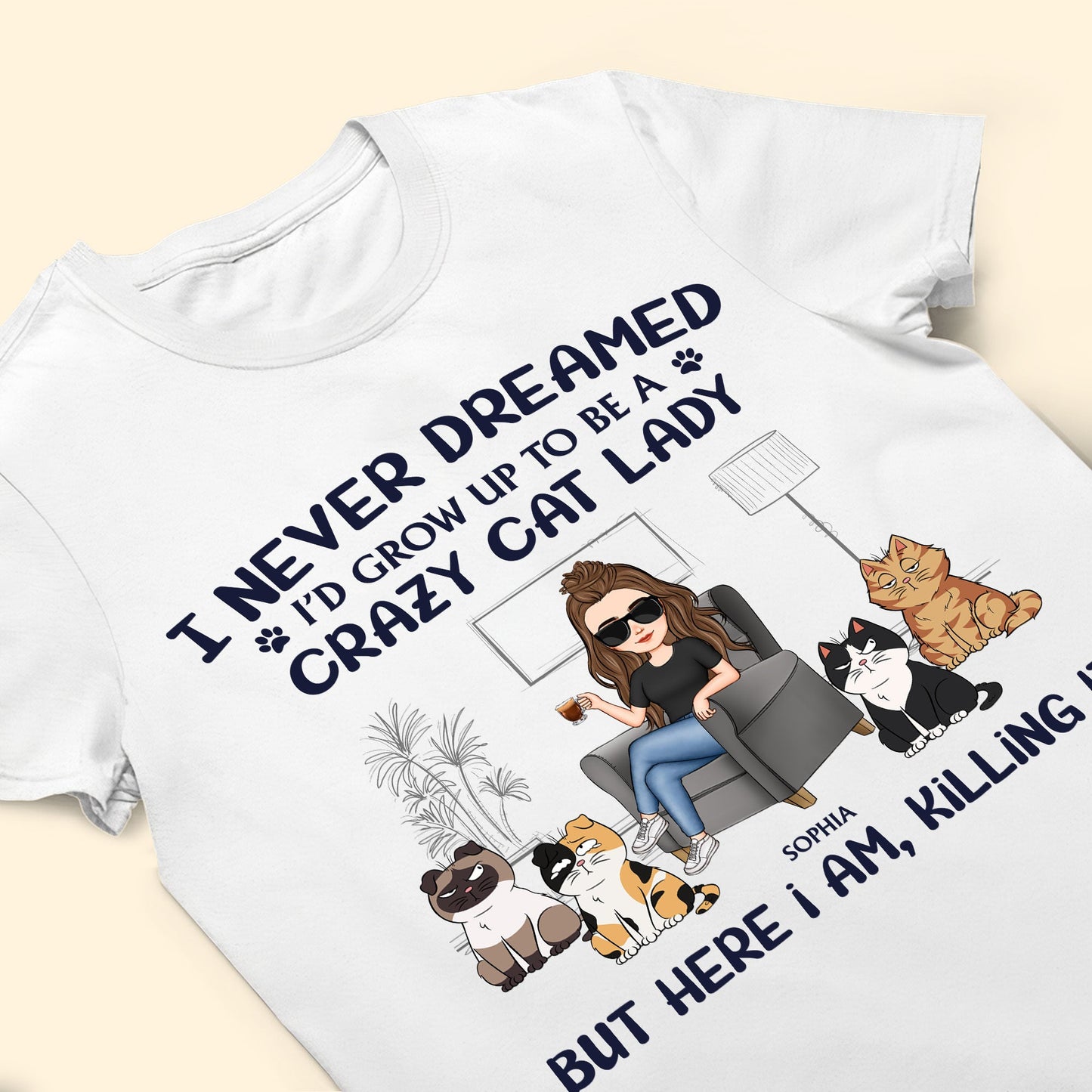 Crazy Cat Lady - Personalized Shirt