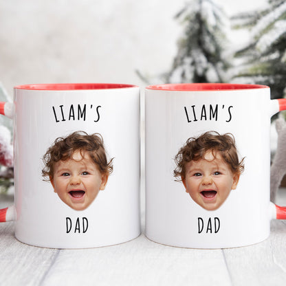Custom Baby Face Gift For Family Mother Father - Personalized Photo Accent Mug