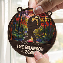 Custom Bigfoot - Personalized Window Hanging Suncatcher Ornament