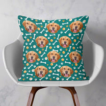 Custom Dog Face - Personalized Pillow (Insert Included) - Christmas, New Year Gift For Dog Mom, Dog Dad, Pet Owner, Dog Lovers, Dog Owners