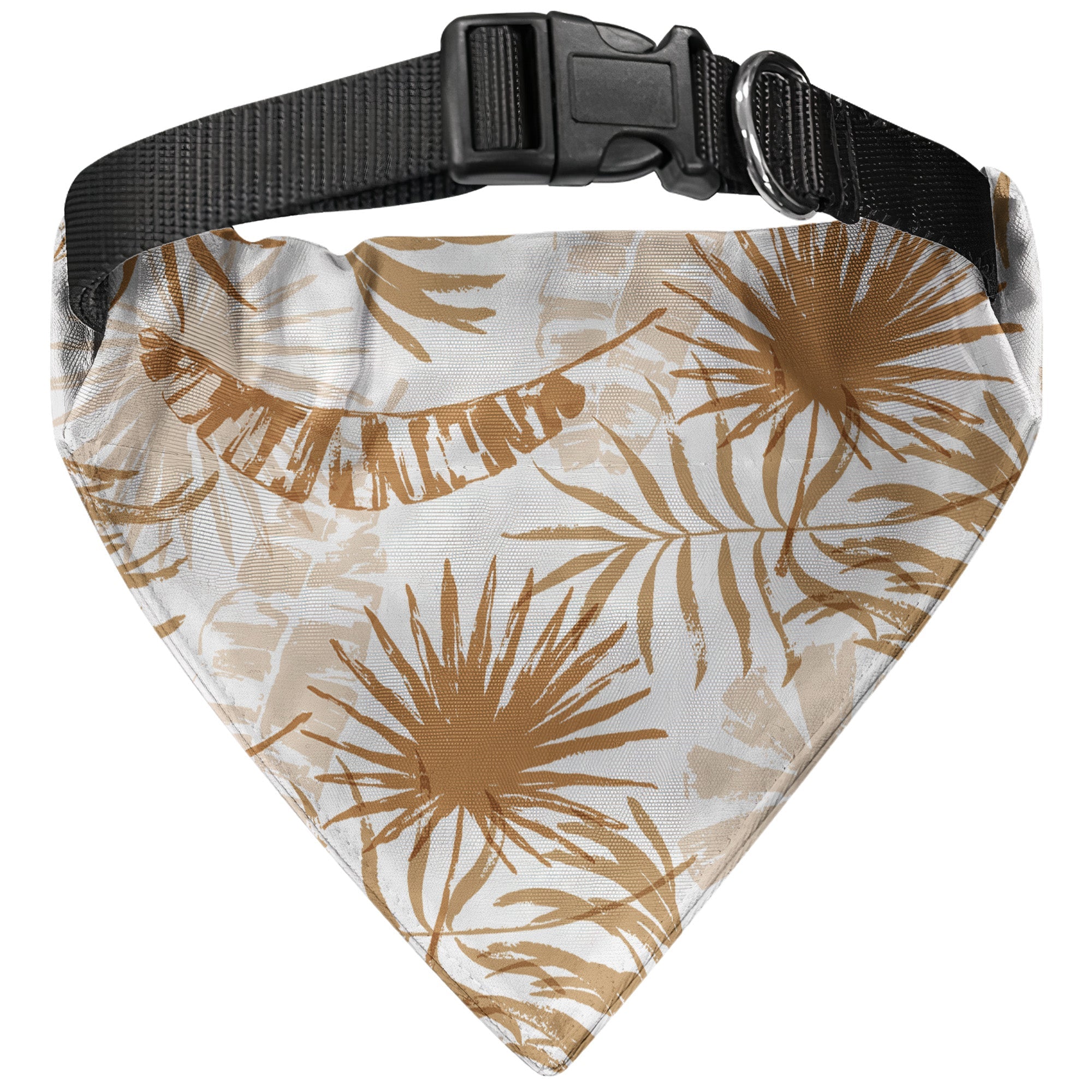 Custom Photo With Tropical Hawaiian Pattern - Personalized Photo Dog Bandana Collar