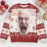 Custom Face Big Head Funny For Men, Women, Boss - Personalized Photo Ugly Sweater