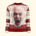 Custom Face Big Head Funny For Men, Women, Boss - Personalized Photo Ugly Sweater