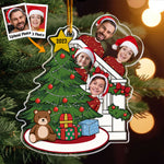 Custom Face Christmas - Family, Friends - Personalized Acrylic Photo Ornament