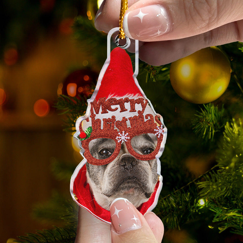 Custom Face Christmas - Personalized Acrylic Photo Ornament