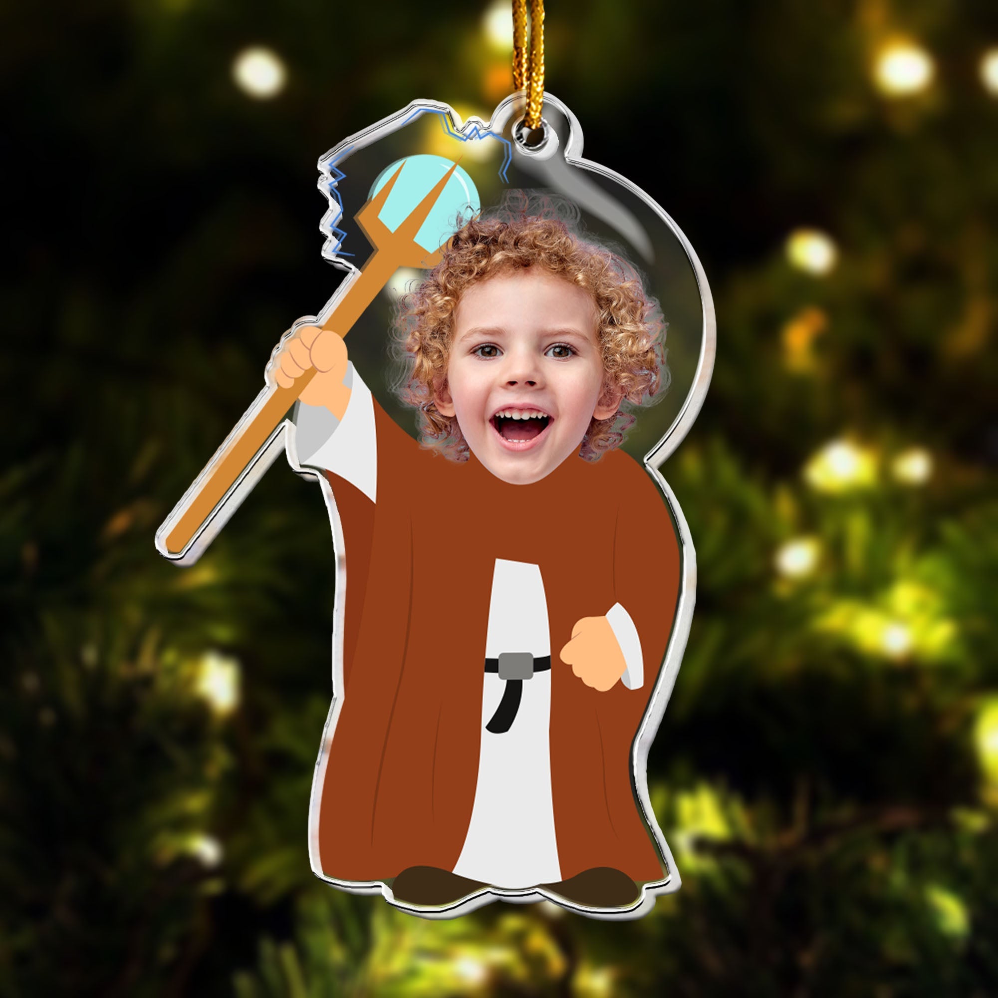 Custom Face For Kids Fantasy World - Personalized Acrylic Photo Ornament