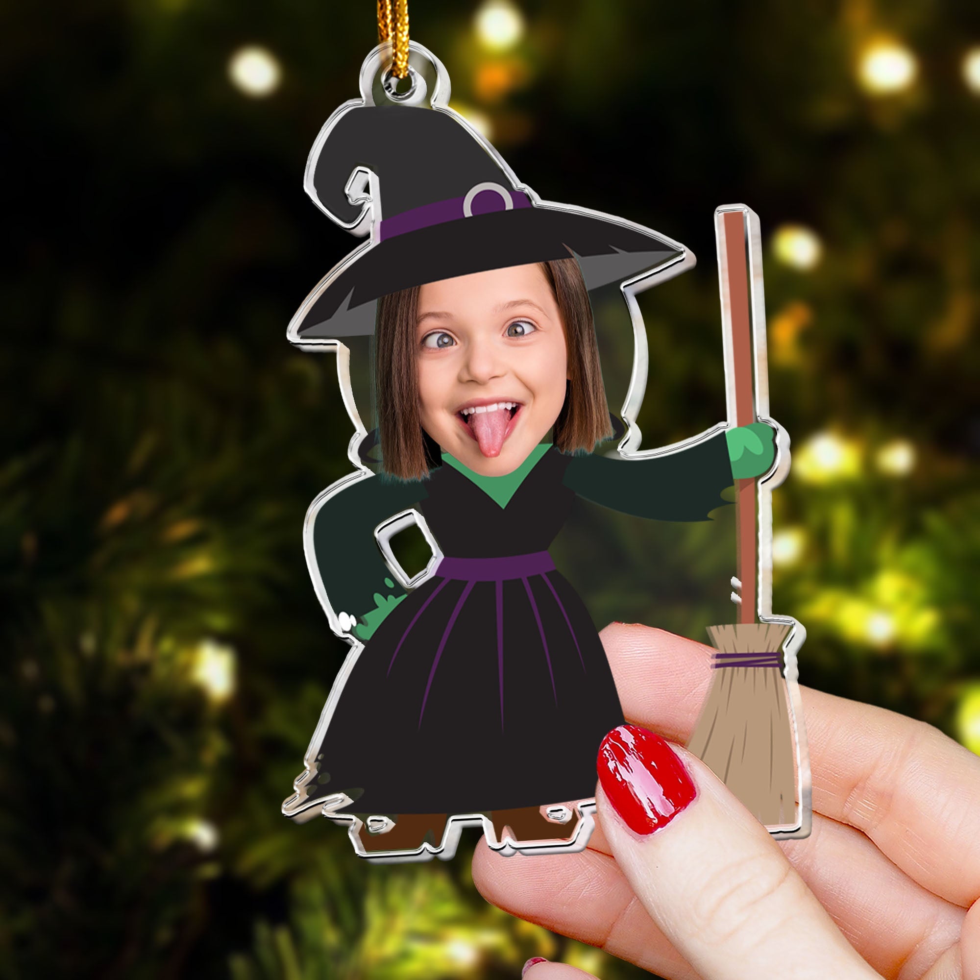 Custom Face For Kids Fantasy World - Personalized Acrylic Photo Ornament