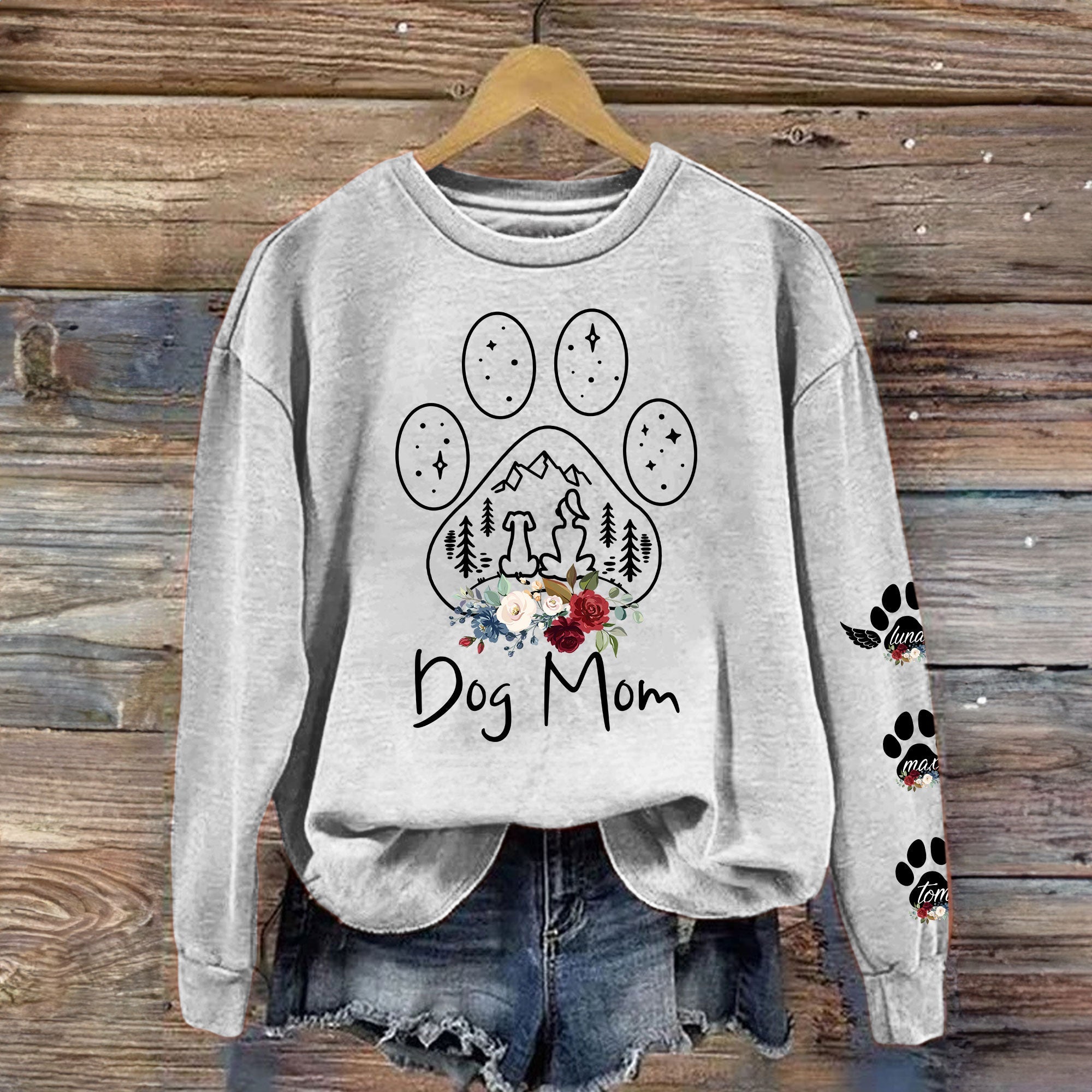 Dog Mom - Personalized Sweatshirt