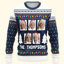 Custom Face Funny - Christmas Light - Personalized Photo Ugly Sweater