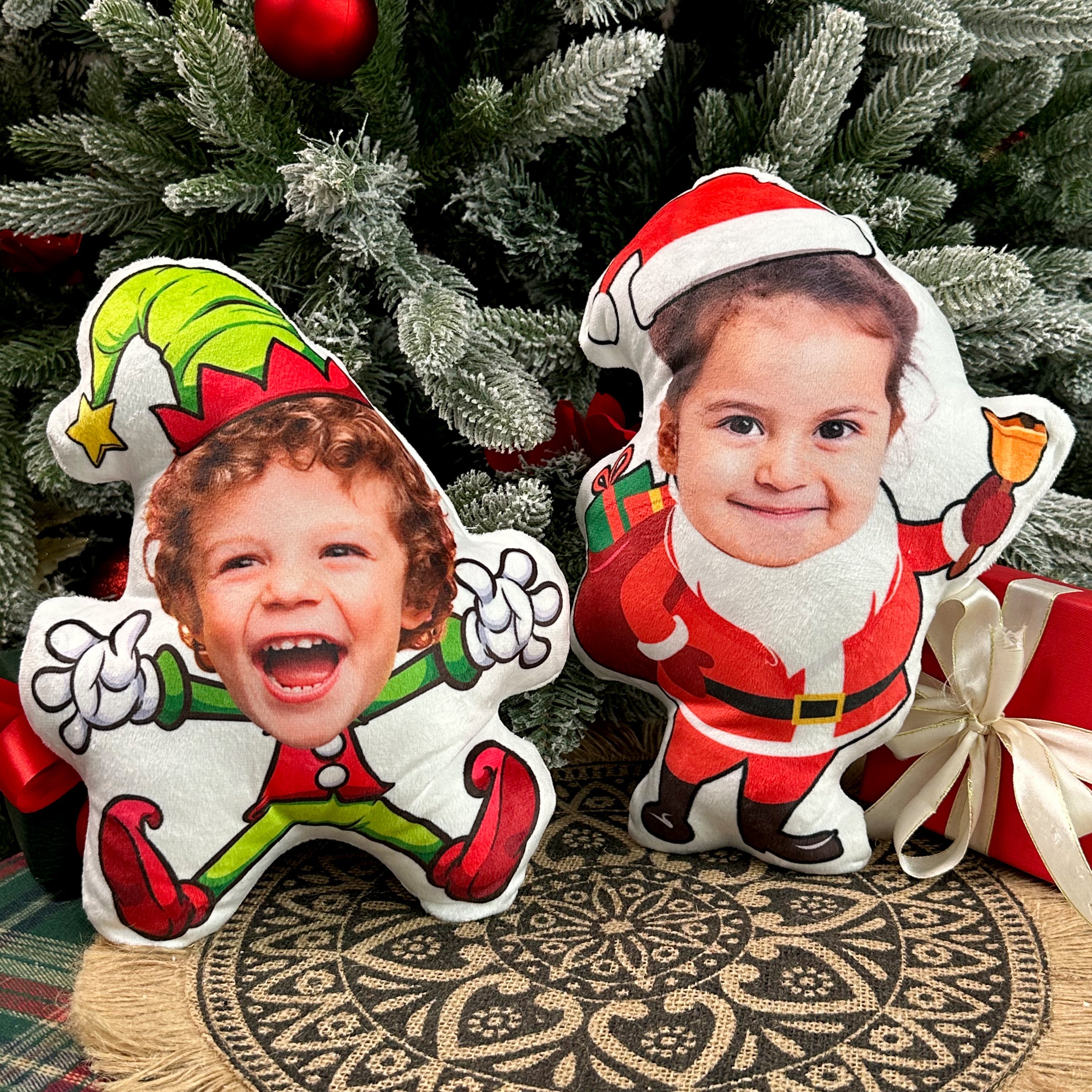 Custom Face Kid Christmas - Personalized Photo Custom Shaped Pillow