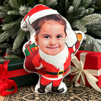 Custom Face Kid Christmas - Personalized Photo Custom Shaped Pillow