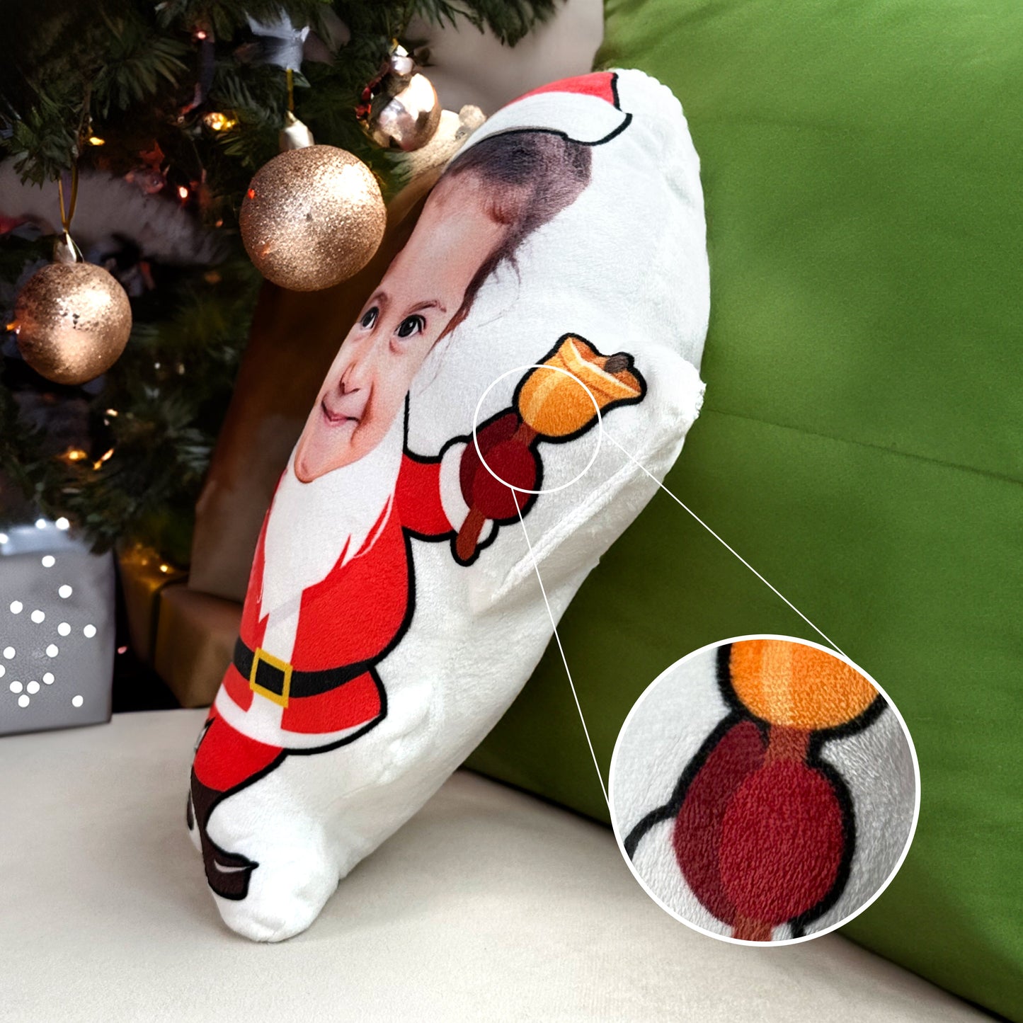 Custom Face Kid Christmas - Personalized Photo Custom Shaped Pillow