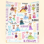 Custom Face Princess Baby - Personalized Baby Photo Blanket