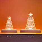 Custom Family Names 2026 Christmas Tree - Personalized LED Light