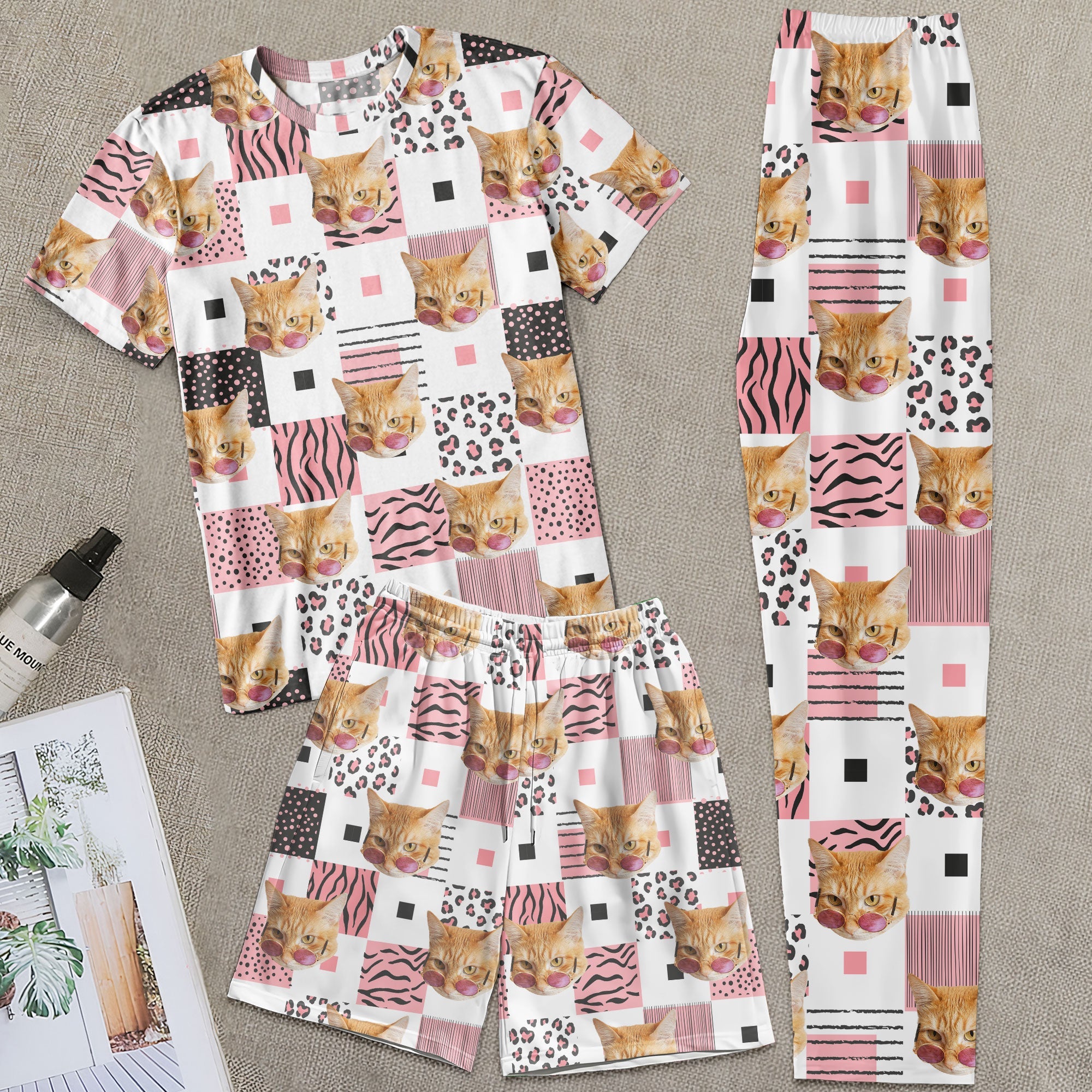 Custom Pet Pajamas - Personalized Photo Pajama Shorts Set