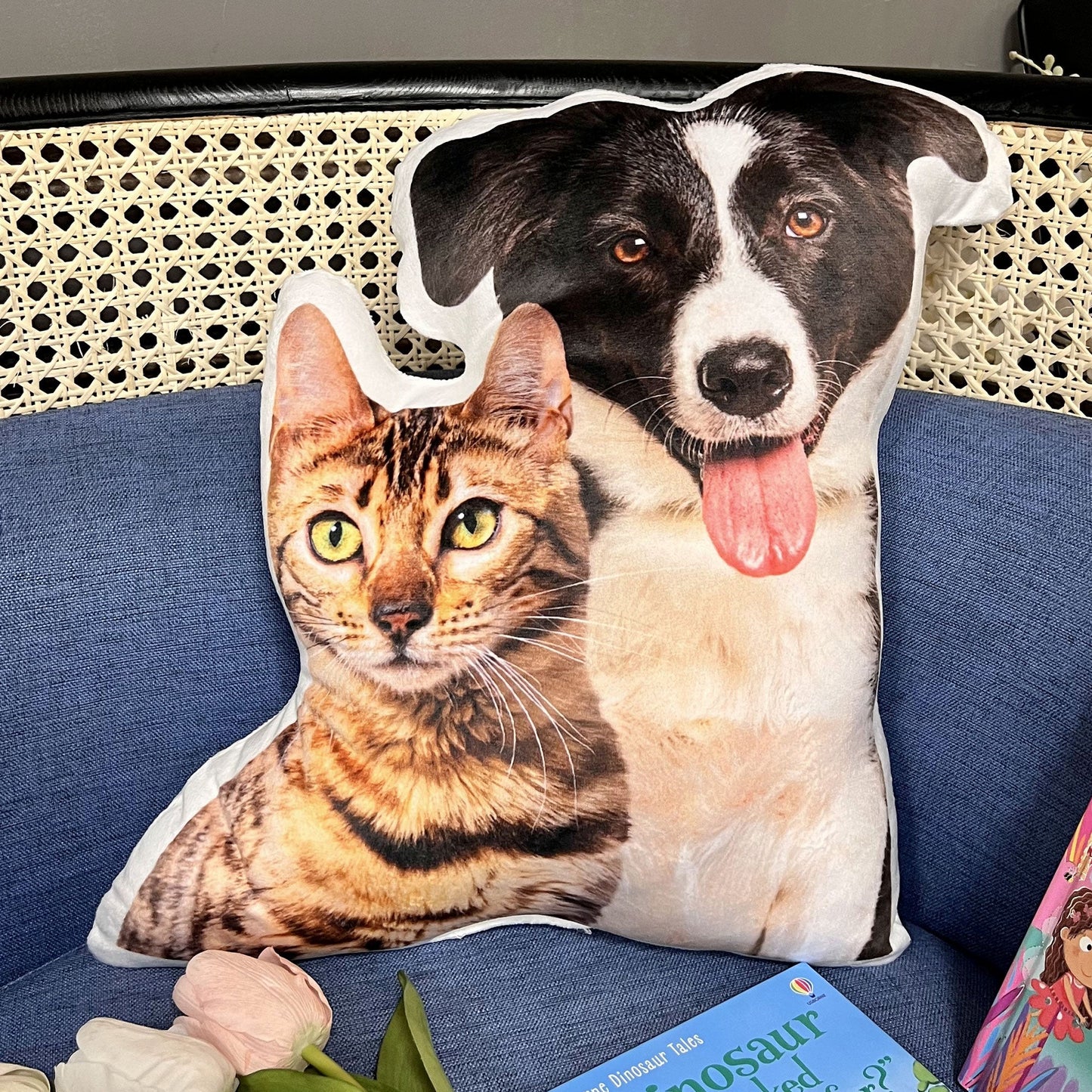 Custom Pet Photo Pillow - Personalized Photo Custom Shaped Pillow