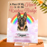 Custom Photo A Piece Of My Heart - Personalized Acrylic Photo Plaque