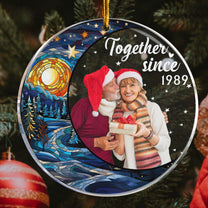 Custom Photo Couple Together Since - Personalized Acrylic Photo Ornament