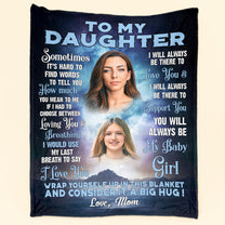 Custom Photo Daughter Blanket - Personalized Photo Blanket