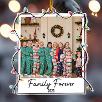 Custom Photo Polaroid Family Friends Christmas - Personalized Family Photo Ornament