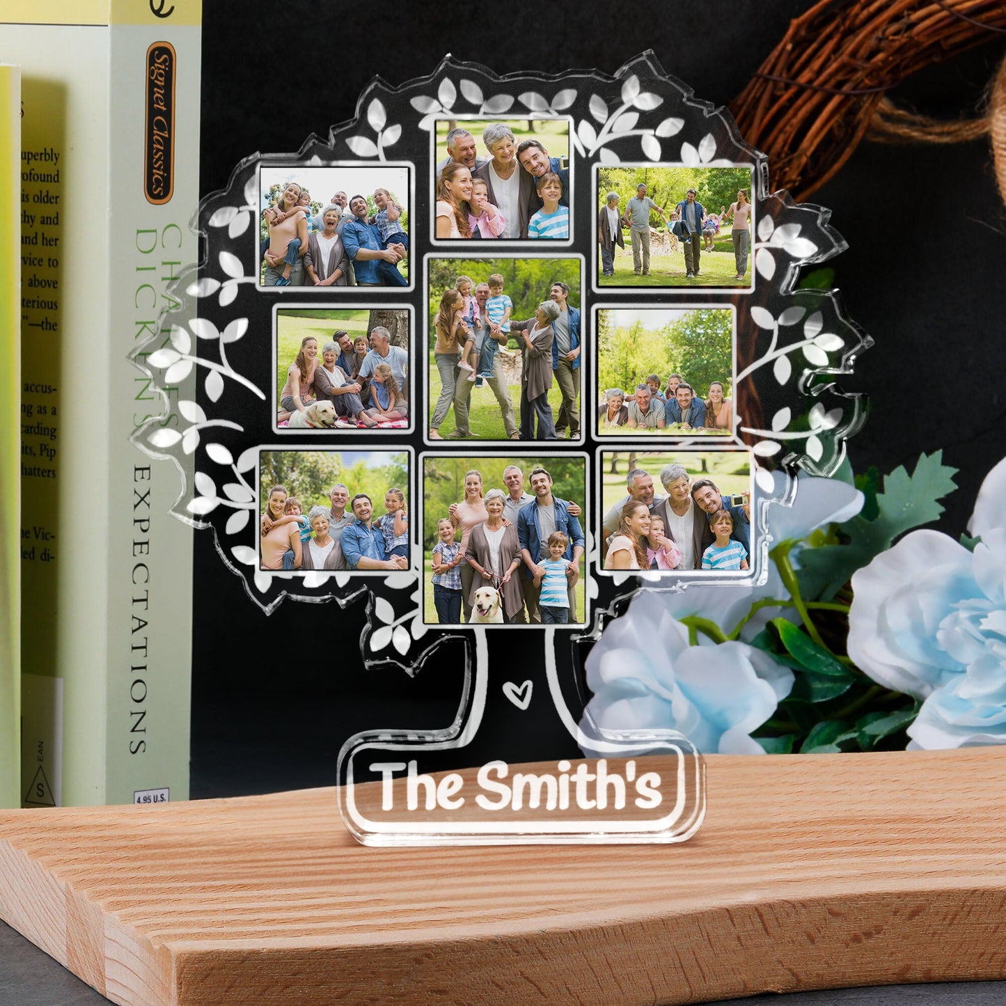 Custom Photo Family Tree Of Life - Personalized Acrylic Photo Plaque