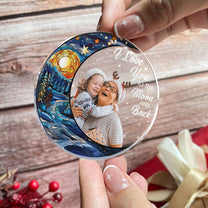 Custom Photo Grandparents & Kids - Personalized Acrylic Photo Ornament