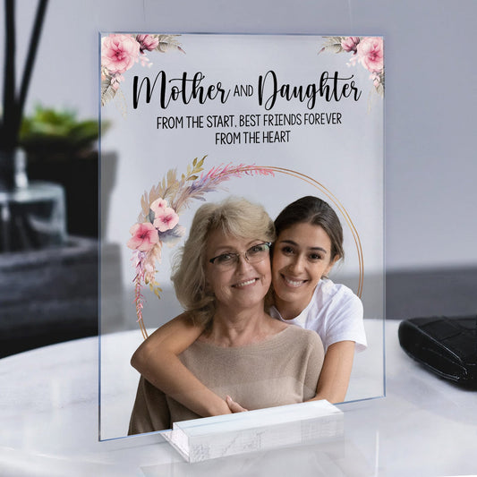 Custom Photo Mother And Daughter - Personalized Acrylic Photo Plaque