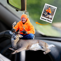 Custom Photo Ornament For Hunting Lovers - Personalized Hunting Photo Ornament