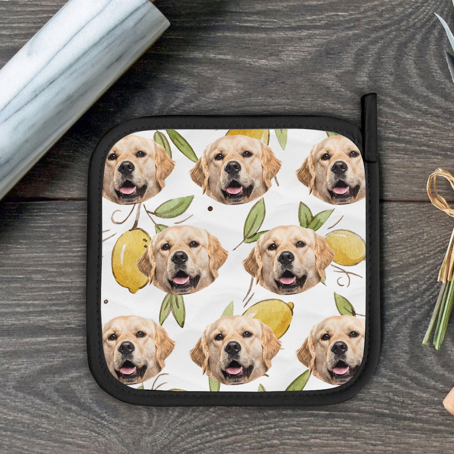 Custom Photo Pet Face - Personalized Photo Oven Mitts, Pot Holder