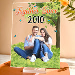Custom Photo Together Since - Personalized Acrylic Photo Plaque