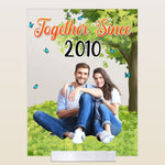 Custom Photo Together Since - Personalized Acrylic Photo Plaque
