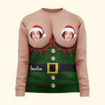 Custom Photo Ugly Christmas Sweater - Personalized Photo Ugly Sweater