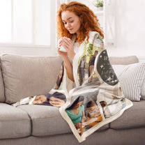 Custom Photo We Love You Mom - Personalized Photo Blanket