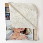 Custom Photo We Love You, Mom - Personalized Photo Blanket