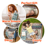 Custom Photo We Love You, Mom - Personalized Photo Blanket