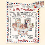 Custom Photo You'll Always Be My Baby Girl  - Personalized Photo Blanket