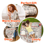 Custom Photo You'll Always Be My Baby Girl  - Personalized Photo Blanket
