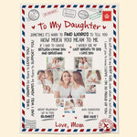 Custom Photo You'll Always Be My Baby Girl  - Personalized Photo Blanket