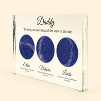 Custom Star Map On A Date Daddy - Personalized Rectangle Acrylic Plaque