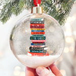Custom Titles Of Books For Book Lovers, Librarian - Personalized Christmas Ball Ornament