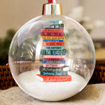 Custom Titles Of Books For Book Lovers, Librarian - Personalized Christmas Ball Ornament