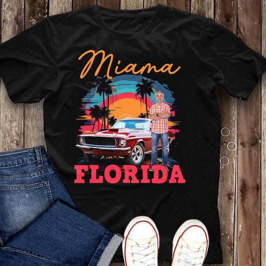 Custom Vintage Cars Muscle Cars For Men, Husband - Personalized Photo Shirt