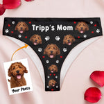 Custom Women's Brief With Pet Face - Personalized Photo Women's Low-Waisted Brief