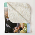 Customized Blanket With Your Favorite Song - Personalized Photo Blanket - Valentine's Day Gifts For Her, Him